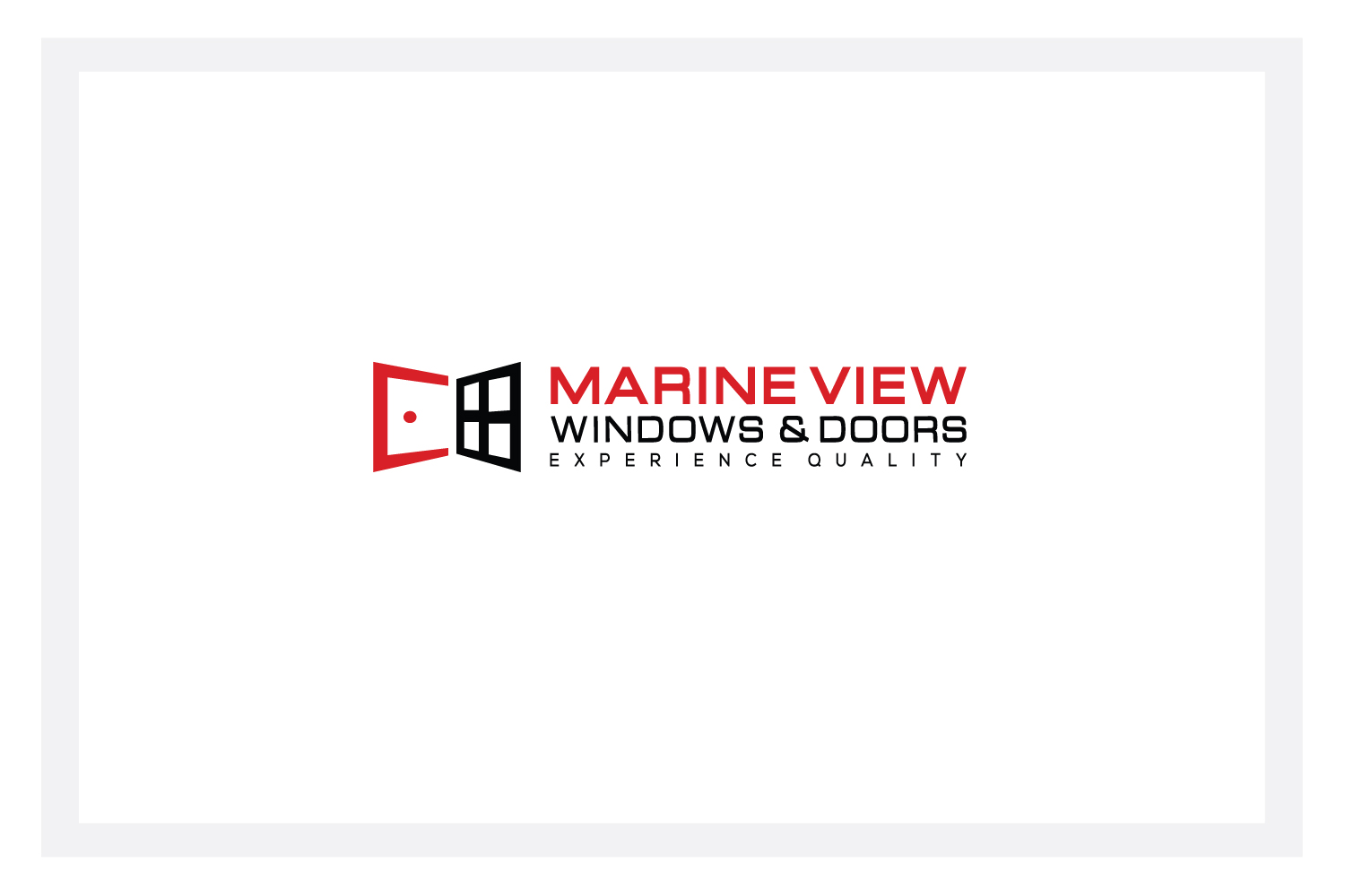 Logo Design by solidinto for Marine View Windows & Doors | Design #16274156
