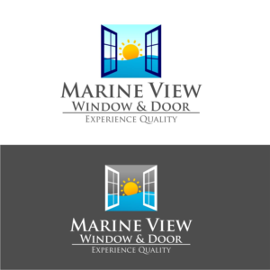 Logo Design by ZEKKOUR Fouzi for Marine View Windows & Doors | Design #16371733