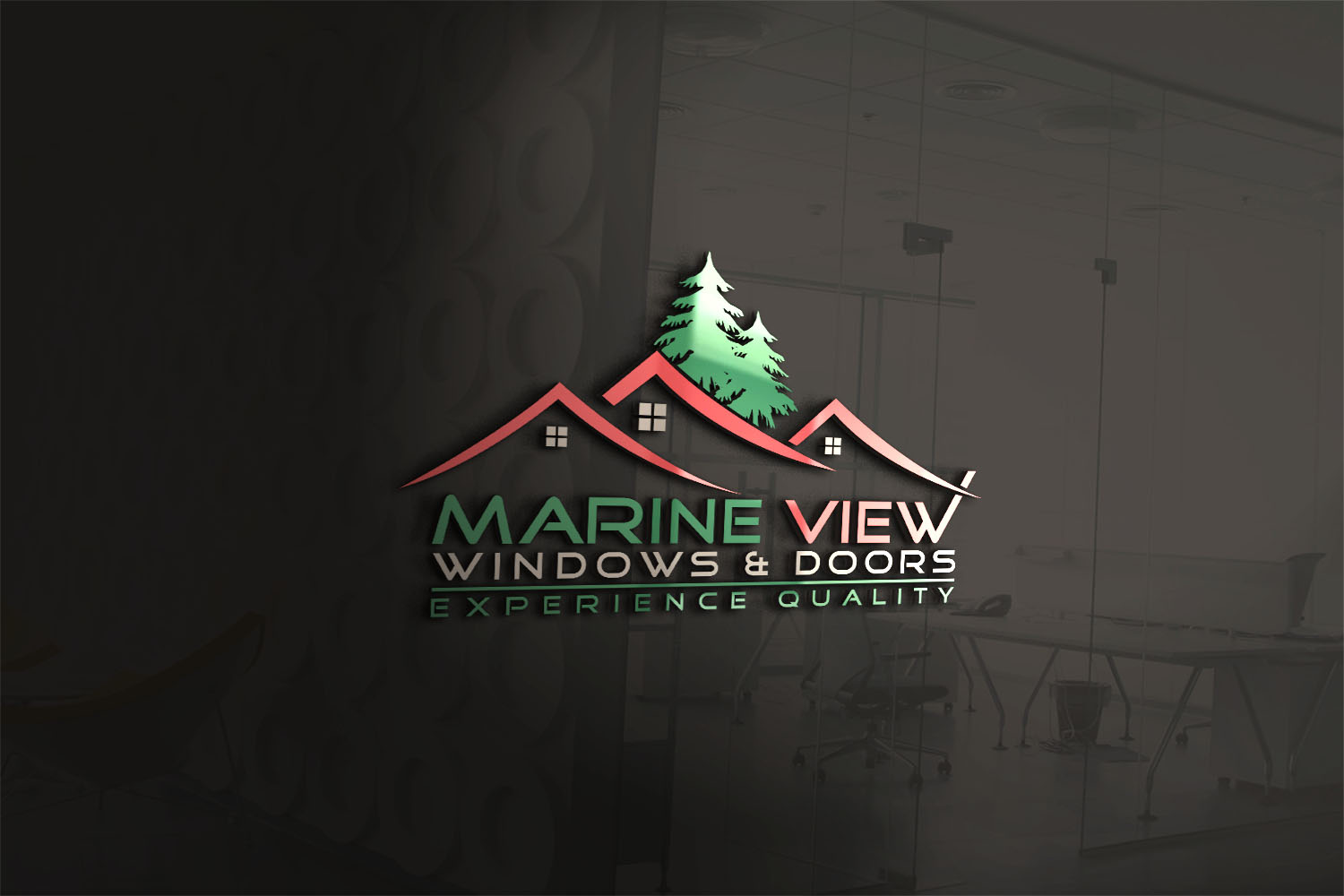 Bold Serious Residential Construction Logo Design For Marine