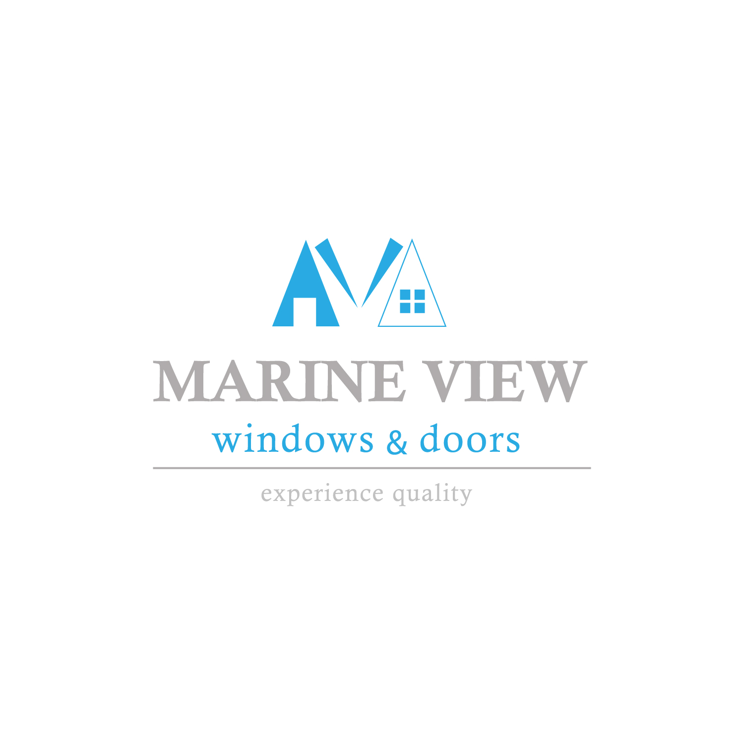 Logo Design by DsgnStory® for Marine View Windows & Doors | Design #16268793