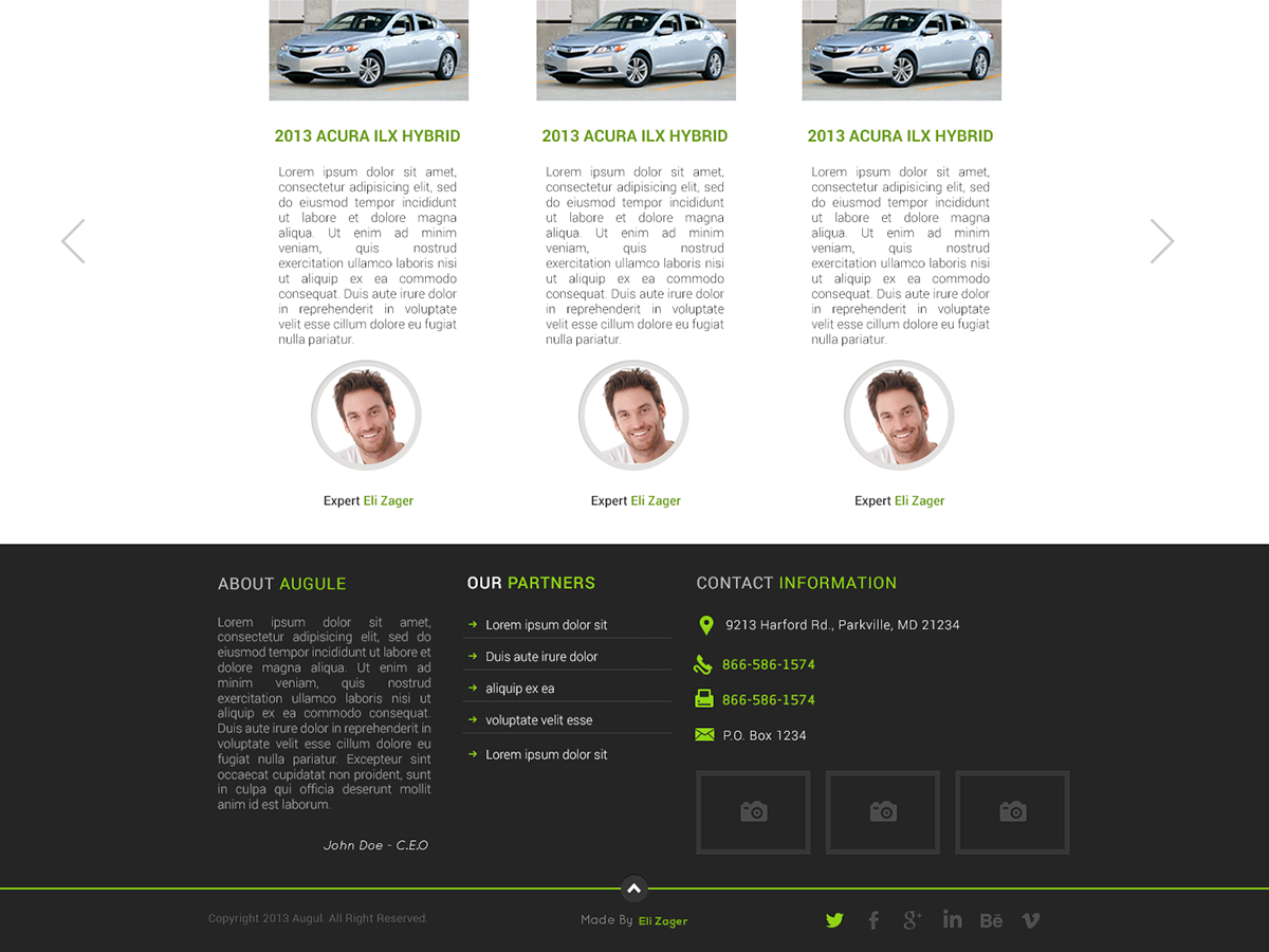 Web Design by Eli Zager for this project | Design #2790663