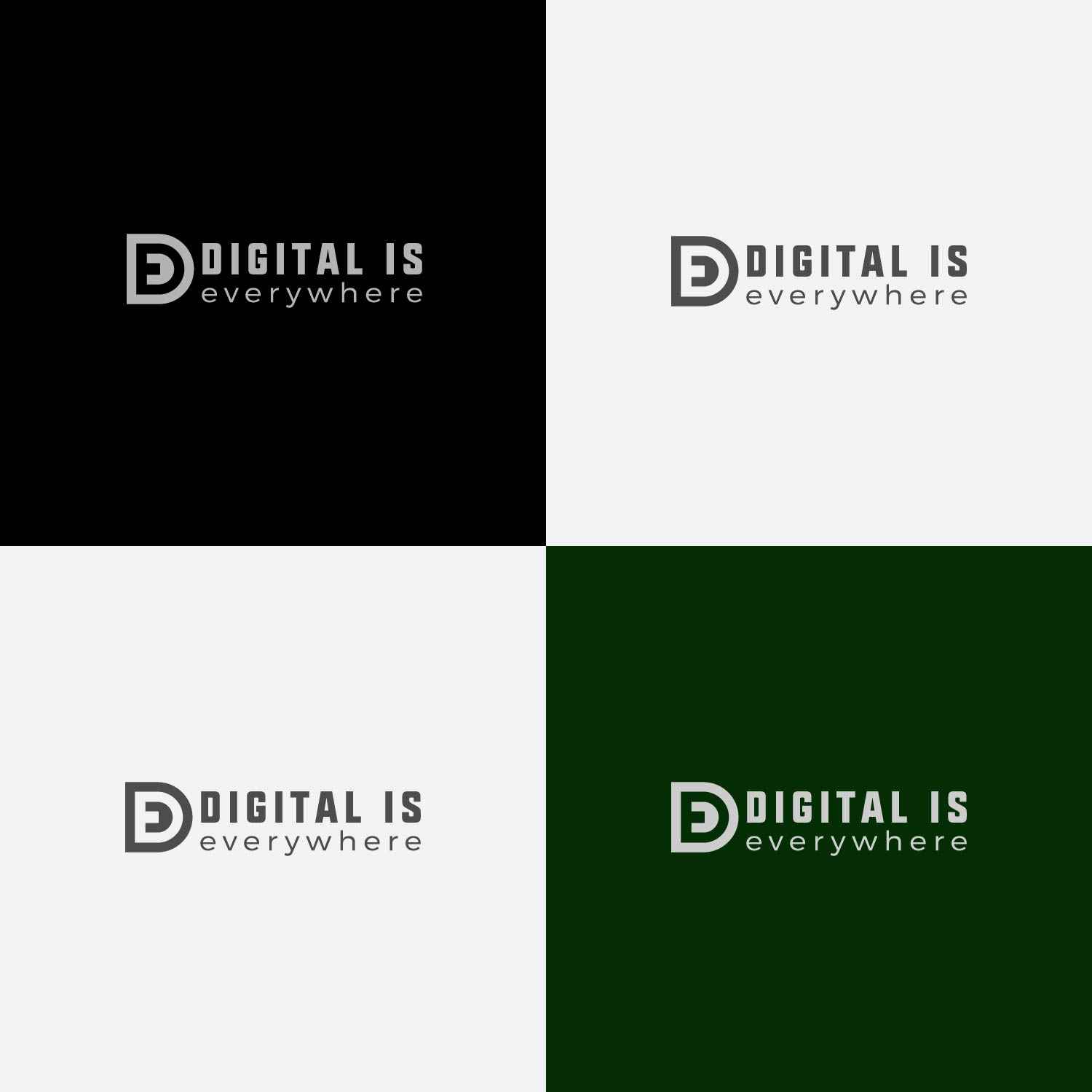 Logo Design by AktharArziki for Digital is everywhere | Design #16250688