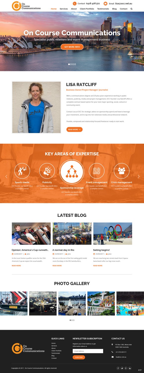 Web Design by pb for On Course Communications | Design #16427317