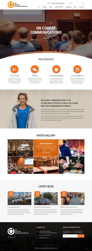 Web Design by pb for On Course Communications | Design: #16427840