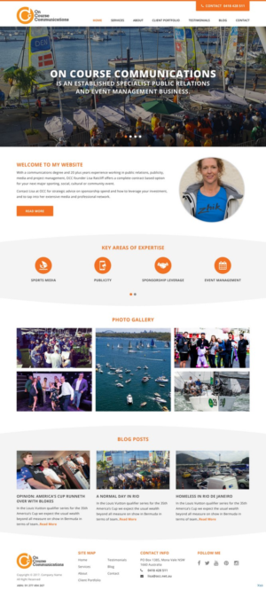 Web Design by pb for On Course Communications | Design: #16427841