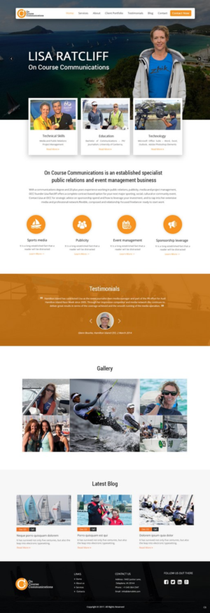 Web Design by pb for On Course Communications | Design: #16427844