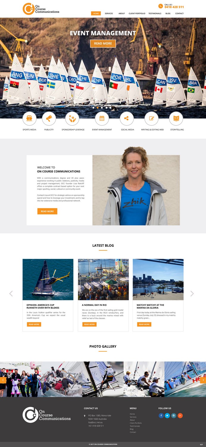 Web Design by pb for On Course Communications | Design: #16449985