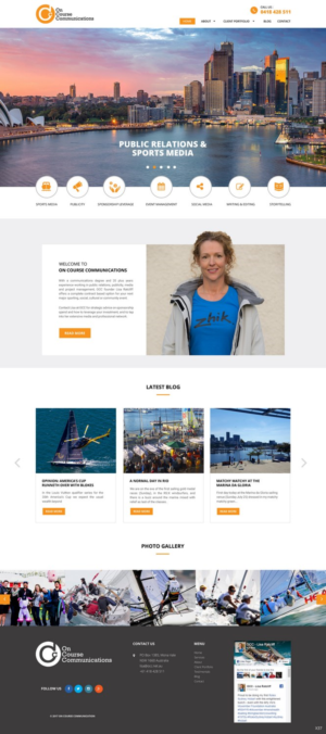 Web Design by pb for On Course Communications | Design: #16642385