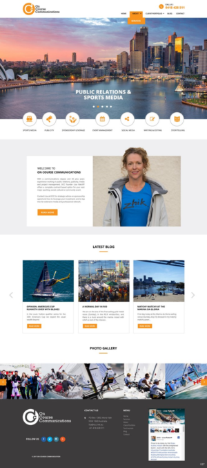 Web Design by pb for On Course Communications | Design: #16642386