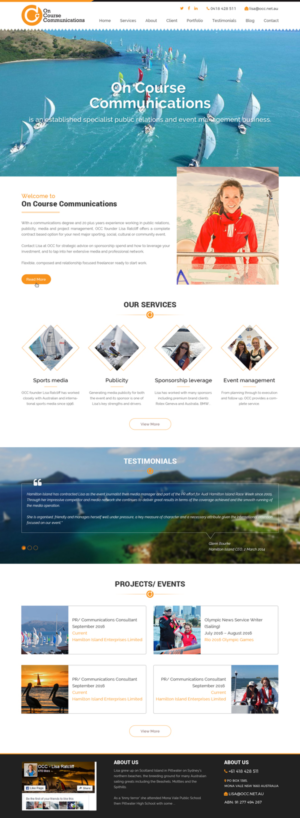 Web Design by Sujit Banerjee for On Course Communications | Design #16470533