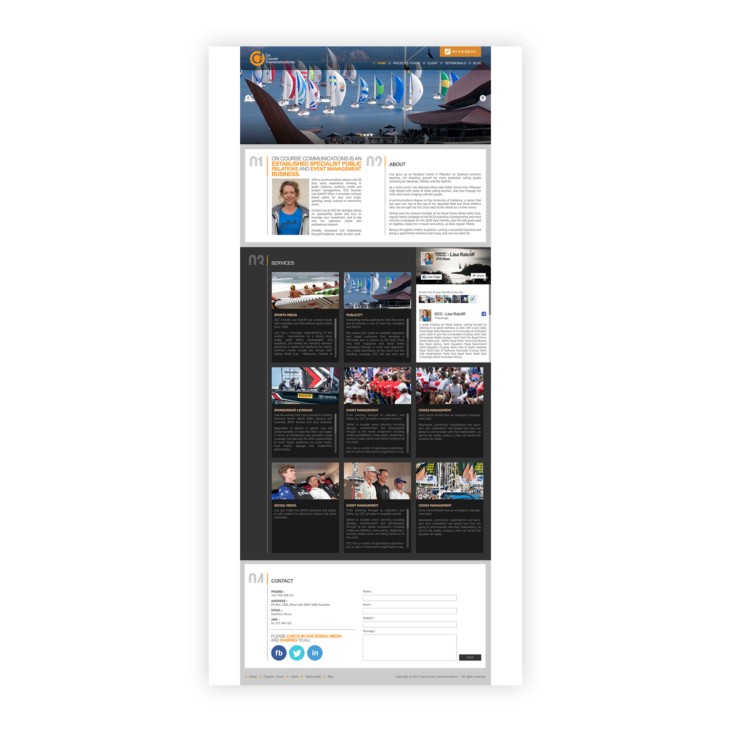 Web Design by Spline Std for On Course Communications | Design #16497429