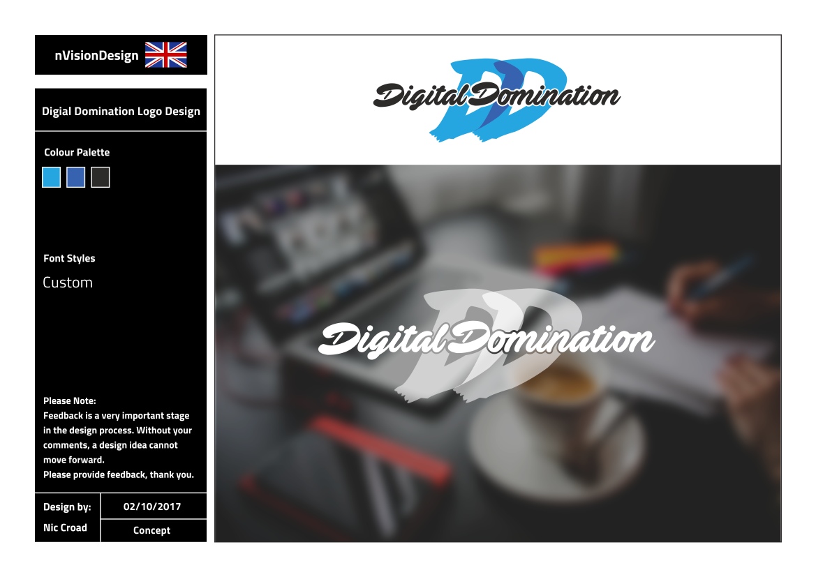 Logo Design by nvisiondesign.co.uk for Digital Domination | Design #16277902