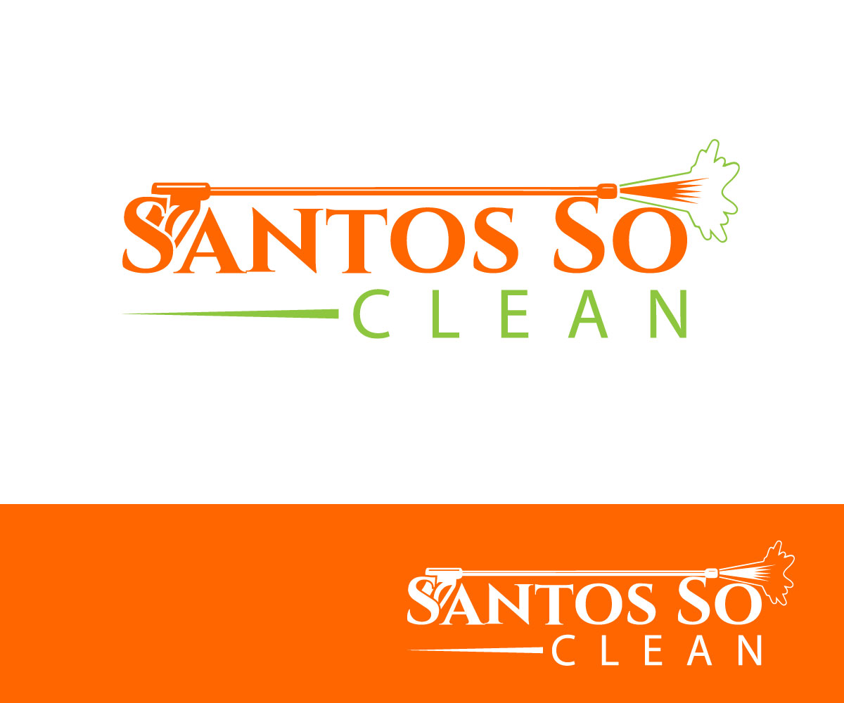 146 Serious Modern Cleaning Service Logo Designs for Santos So Clean a Cleaning Service business