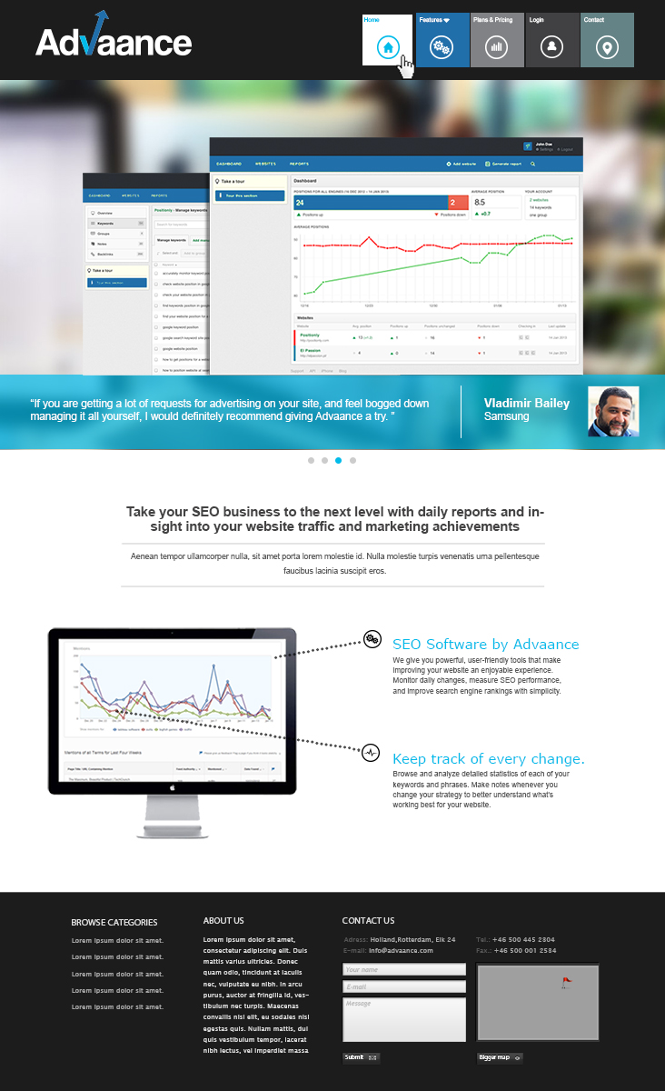 Web Design by Dennis Martens for this project | Design #2667490