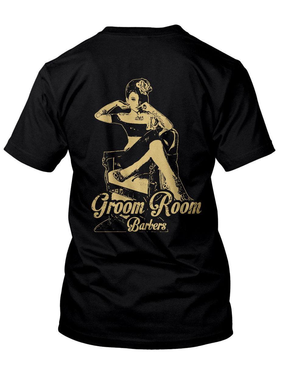 T-Shirt-Design von Adrian für Groom Room Barbers | Design #16415492