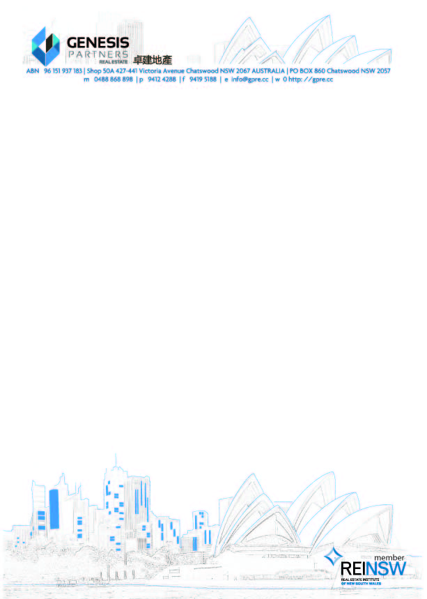 Letterhead Design by  Berna for Genesis Partners Real Estate | Design #2767232