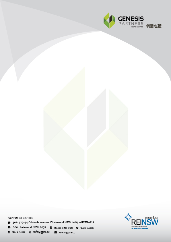 Letterhead Design by Banzee Art for Genesis Partners Real Estate | Design #2660864