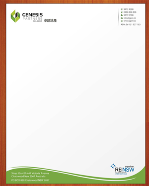 Letterhead Design Needed for Real Estate Office | Design En-Tête par Sbss