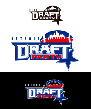 Detroit Draft Party (the logo should incorporate the image of a subtle image of a football as well) | Logo-Design von StudioD™