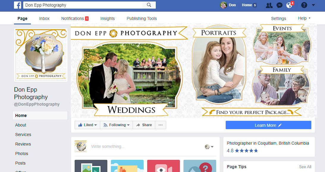 Facebook Design by Kristina Andonoff for this project | Design #16371095