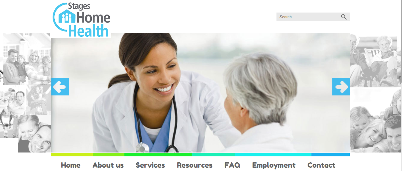 Design Wordpress par Nishan pour Stages Home Health  | Design #2677467