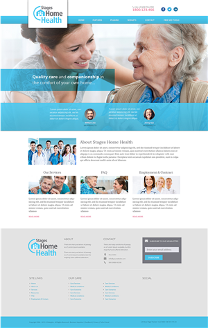 Design Wordpress par Emmanuel pour Stages Home Health  | Design : #2737393