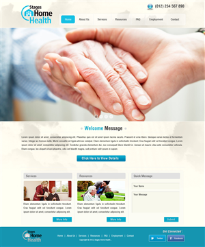 Wordpress Design by webxvision for Stages Home Health  | Design: #2705487