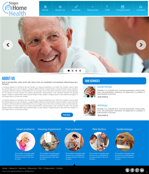 Design Wordpress par pb pour Stages Home Health  | Design : #2669382