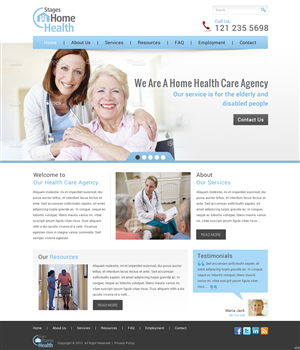 Wordpress Design by pb for Stages Home Health  | Design: #2669394