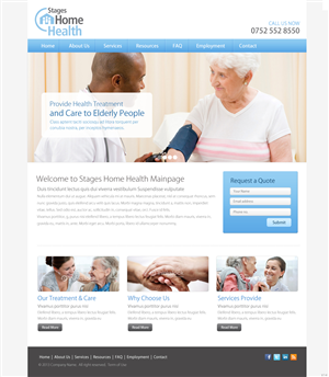 Wordpress Design by pb for Stages Home Health  | Design: #2669415