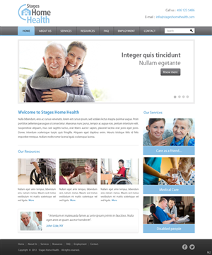Wordpress Design by pb for Stages Home Health  | Design: #2669419