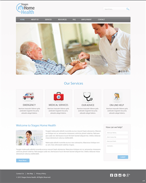 Design Wordpress par pb pour Stages Home Health  | Design : #2673763