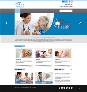 Design Wordpress par pb pour Stages Home Health  | Design : #2677902