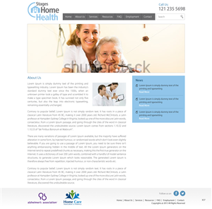 Wordpress Design by pb for Stages Home Health  | Design: #2770529