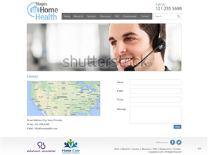 Wordpress Design by pb for Stages Home Health  | Design: #2770538