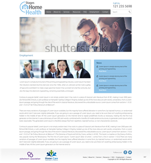 Wordpress Design by pb for Stages Home Health  | Design: #2770551