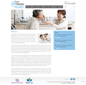 Wordpress Design by pb for Stages Home Health  | Design: #2770577