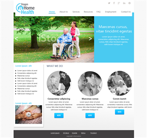 Wordpress Design by Ritz for Stages Home Health  | Design #2679071