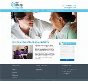 Wordpress Design by Tanvir for Stages Home Health  | Design #2708020