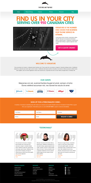Landing Page-Design von SJ für dieses Projekt | Design: #2651444