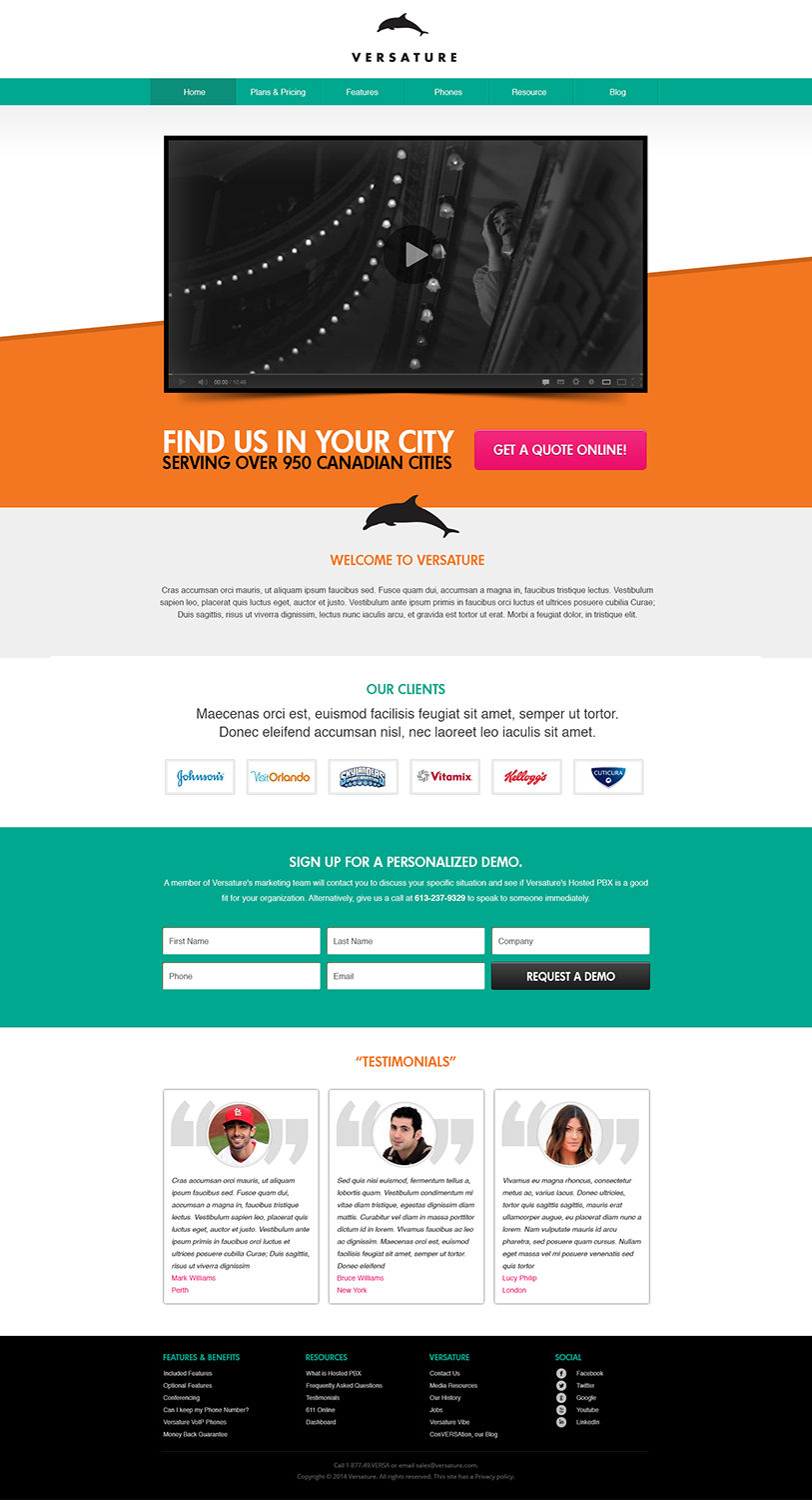 Design de Page d'Accueil par SJ pour ce projet | Design #2652034