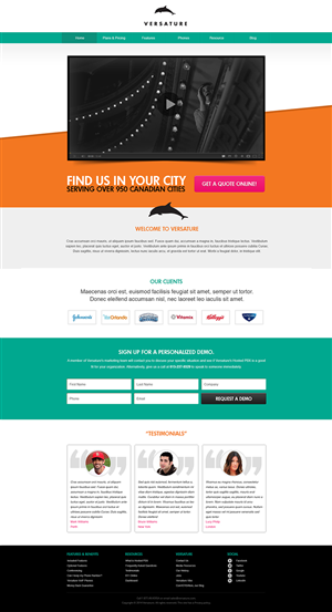 Design de Page d'Accueil par SJ pour ce projet | Design #2652034
