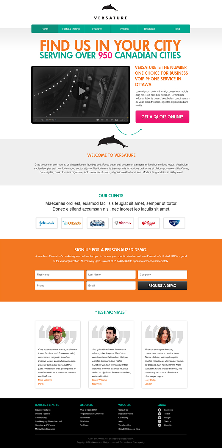 Landing Page Design by SJ for this project | Design #2739828