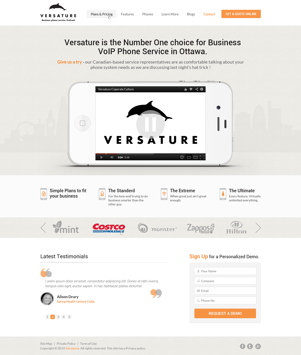 Landing Page Design by ESolz Technologies for this project | Design #2649070