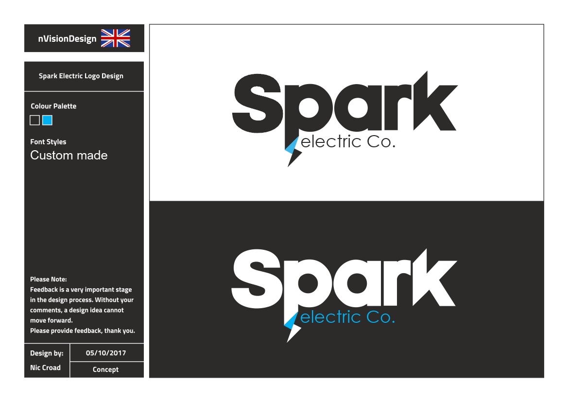 Logo-Design von nvisiondesign.co.uk für Spark Electric Co. | Design #16319639