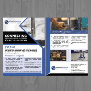 Product Line Card - Florida Industrial Solutions | Diseño de Flyer por aspiremedia