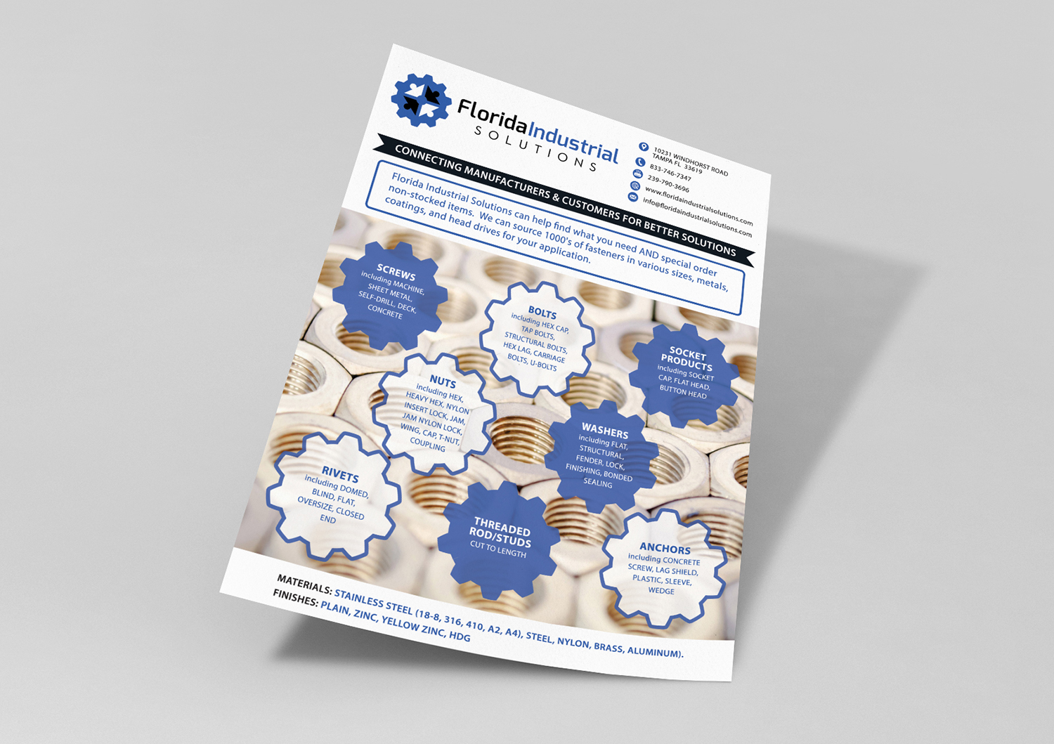 Flyer Design by - SWING - for Florida Industrial Solutions | Design #16282053