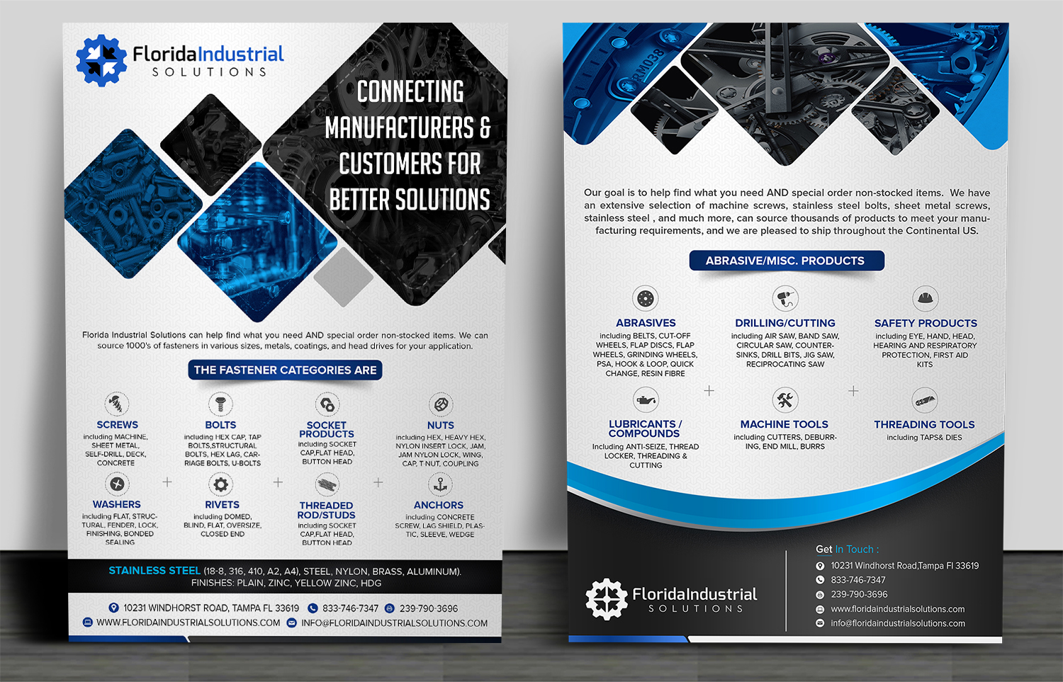 Diseño de Flyer por SAI DESIGNS para Florida Industrial Solutions | Diseño #16304096