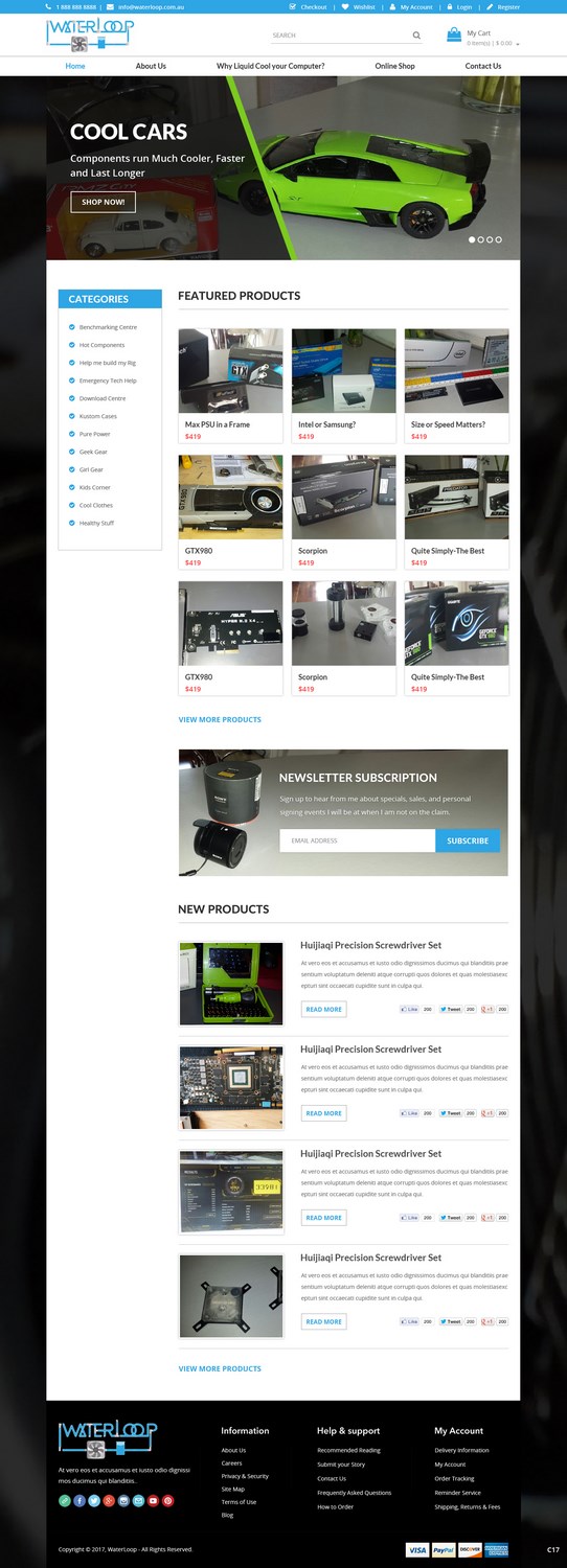 Web Design by pb for waterloop.com.au | Design #16308008