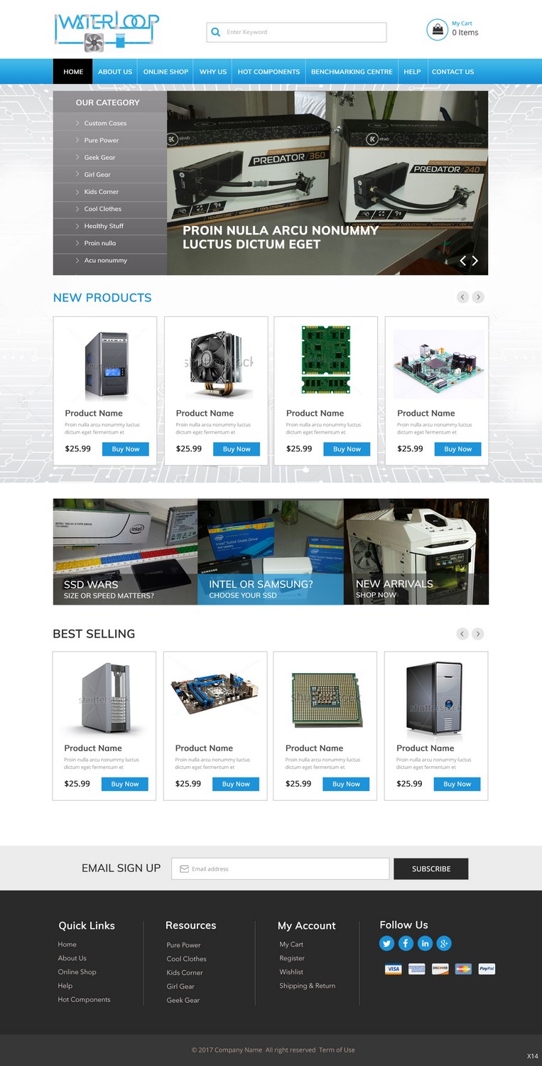 Web Design by pb for waterloop.com.au | Design #16308011